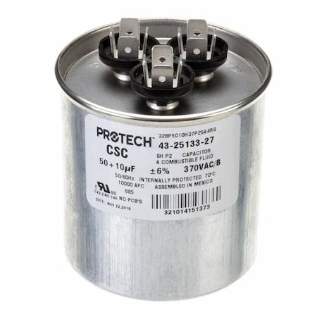 Rheem PRO 50/10/370 DUAL RND CAP, 43-25133-27 43-25133-27